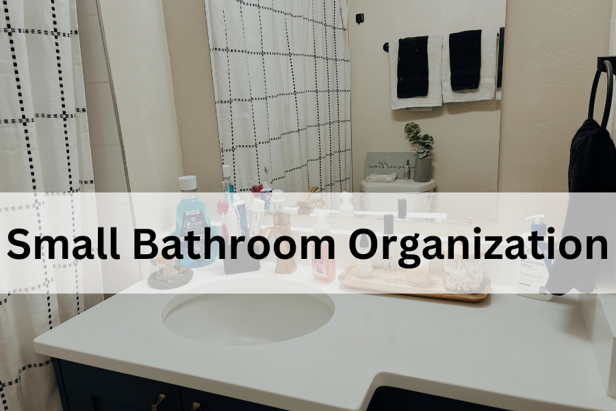 small bathroom organization